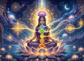 Nava Dwara: The 9 Doors of the Human Body in Hindu Philosophy Spiritual illustration of Nava Dwara — the nine gates of the human body in Hindu philosophy