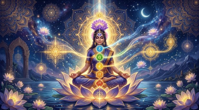 Nava Dwara: The 9 Doors of the Human Body in Hindu Philosophy Spiritual illustration of Nava Dwara — the nine gates of the human body in Hindu philosophy