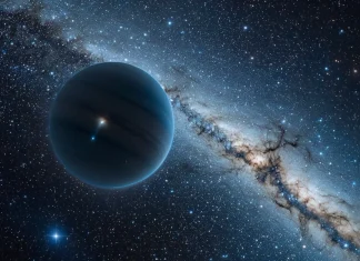 Planet Nine Has Officially Found By Astronomers Artist impression of Planet Nine as a distant gas giant in the outer Solar System against the Milky Way
