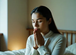 17 Shocking Reasons Why You’re Stressed Out Thoughtful person taking a mindful deep breath to release daily stress and tension