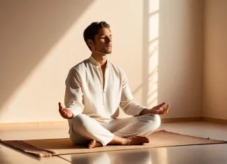 Top Ways To Boost Your Psychic Powers Serene individual sitting in peaceful meditation with soft sunrise light