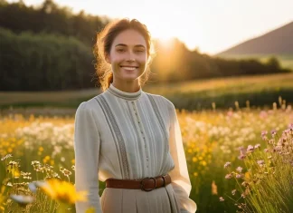 24 Things to Always Remember Serene person in wildflower meadow feeling deep gratitude and self-worth