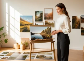 Why a Vision Board is a Powerful Tool for Making Your Dreams Real Artistic visual goal board on cork pinboard with inspirational photos and landscape postcards