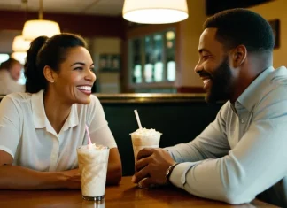 Dating Rules for my Daughter Father and daughter having meaningful conversation and sharing laugh at diner