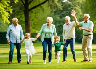 The Lifelong Benefits of Physical Fitness Multi-generational family enjoying active outdoor games in sunny public park