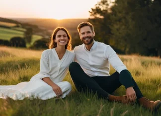 Pets and Their Spiritual Impact on Our Lives Owner sitting peacefully on grassy hill at sunset with faithful dog