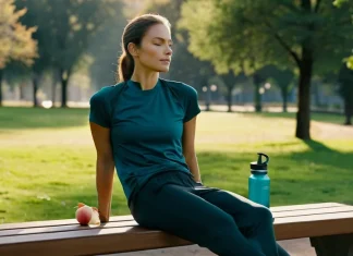 The 15 Best Foods to Eat After Running Runner relaxing after workout with nutritious recovery meal