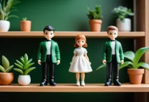 The Dark Psychology Behind the Labubu Obsession: Harmless Fun or a Cultural Red Flag? Collectible designer art figurines displayed on neat minimalist shelf with plants