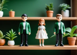 The Dark Psychology Behind the Labubu Obsession: Harmless Fun or a Cultural Red Flag? Collectible designer art figurines displayed on neat minimalist shelf with plants