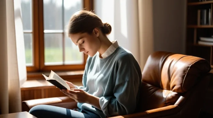 The Art of Digital Silence: How to Overcome Burnout in an Era of Endless Content Person reading book peacefully with smartphone turned face down on table