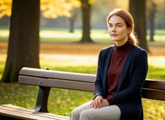 Mindfulness Meditation for Anxiety: A Complete Science-Based Guide Person breathing mindfully on park bench finding calm relief from anxious thoughts
