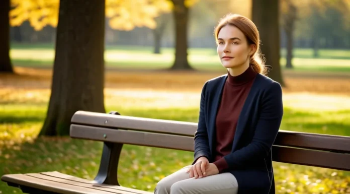 Mindfulness Meditation for Anxiety: A Complete Science-Based Guide Person breathing mindfully on park bench finding calm relief from anxious thoughts