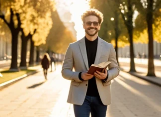 Overcome The Fear Of Singleness Confident independent person walking joyfully on sunny city promenade