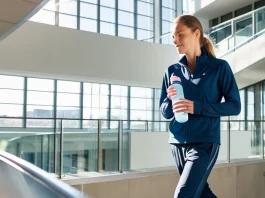 How to Get in Shape Without the Gym: The Science of NEAT Active person incorporating everyday movement on sunlit stairs for NEAT fitness